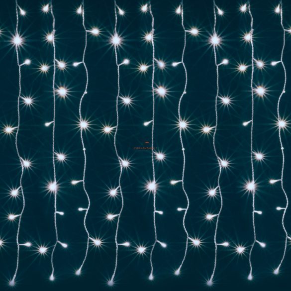 HOME LED-es beltéri fényfüggöny 0,9x1,4m 126LED hidegfehér KIN 126C/WH