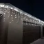 20m Kültéri LED-es jégcsap fényfüggöny 600 LED 20m hidegfehér 8 program KKF 608/WH