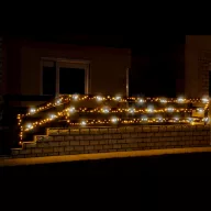   HOME LED-es sziporkázó fényfüzér 200 LED 20m IP44 KKL 200F/WH