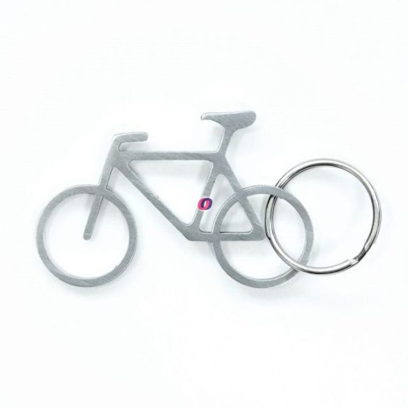 Kulcstartó, bicikli formájú üvegnyitó