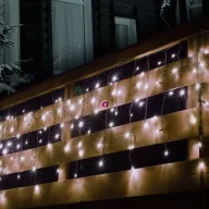   HOME LED-es sorolható jégcsap fényfüggöny hidegfehér 4m KSF 200/WH