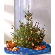   HOME Karácsonyfatakaró, karácsonyfa alátét kék KT 250/BL