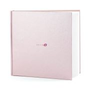 Vendégkönyv papír 20,5x20,5cm rózsaszín