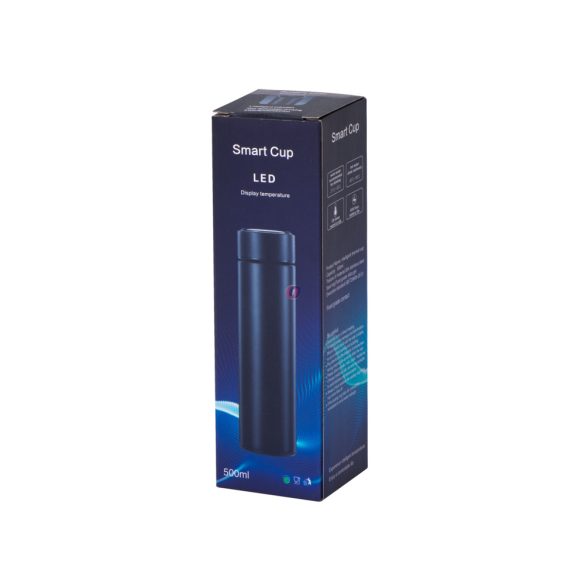 Okos termosz hőmérséklet kijelzővel 500ml Smart Fekete