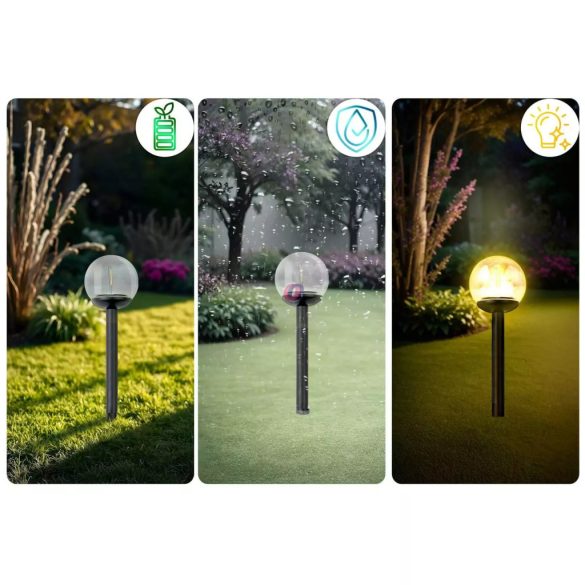 Leszúrható szolár lámpa Edison LED - 35 cm