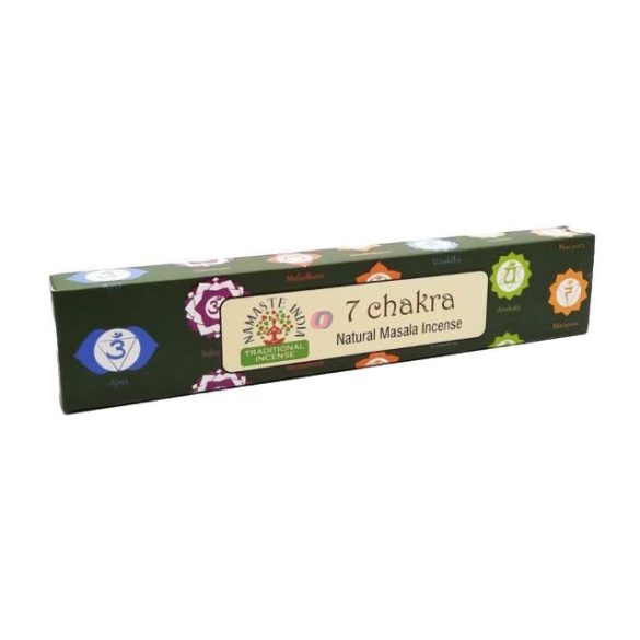 Füstölő Namaste India 7 csakra 15gr/cs