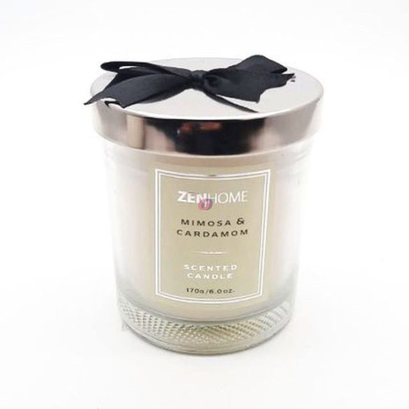 Illatgyertya,masnis fedővel, Mimosa & Cardamom 170 gr/ db