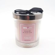Illatgyertya,masnis fedővel, Rose & Black Oud 170gr/ db
