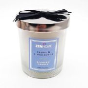 Illatgyertya,masnis fedővel, Peony & Blush Suede 170gr/ db