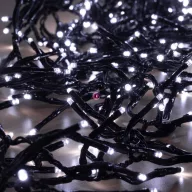   Hidegfehér Cluster fényfüzér 768LED 7,5m IP44 távirányítóval, timer, dimmelhető