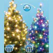   HOME LED-es DUAL COLOR fényfüzér 100 LED 7m IP44 melegfehér/színes 5 funkció LED 105/WW/M