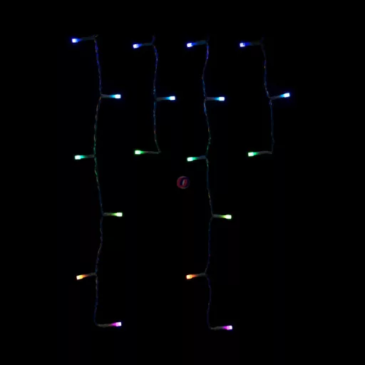 ISparkle Okos jégcsap fényfüzér, kültéri-beltéri 108 RGB LED, SMART, BT APP, IP44
