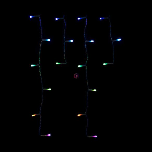 ISparkle Okos jégcsap fényfüzér, kültéri-beltéri 108 RGB LED, SMART, BT APP, IP44