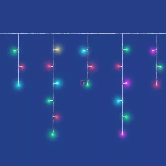   ISparkle Okos jégcsap fényfüzér, kültéri-beltéri 108 RGB LED, SMART, BT APP, IP44