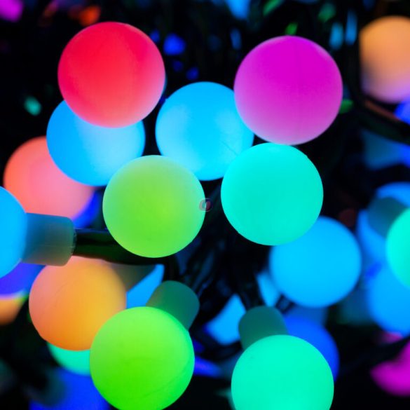 ISparkle Okos gömb fényfüzér, kültéri-beltéri 120 RGB LED, 17m, SMART, BT APP, IP44