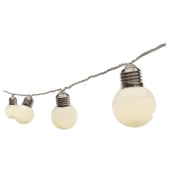 HOME Kültéri fényfüzér villanykörte alakú 20LED 9,5m IP44 LP 20/WW