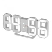 Home Digitális, LED ébresztőóra, 3D, fehér LTC 04
