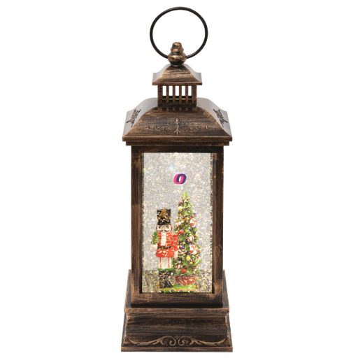 Home Karácsonyi Lámpás vízkeveréssel, csillámokkal, diótörővel LTN 17