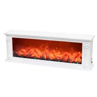   XL Dekor látványkandalló valódi láng effektel LED-es 64,5 x 22 x 12,5 cm