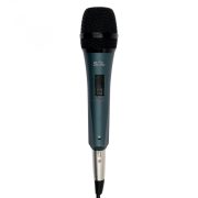 Home Kézi mikrofon, fém, s.kék, XLR-6,3mm M 8