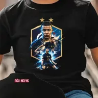   Mbappé mintás póló egyedi névvel, gyerek és felnőtt méretekben World Cup
