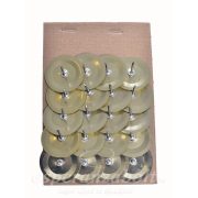   Gyertyatüske mini fém 3,5cm arany-ezüst 2 féle 20 db-os szett