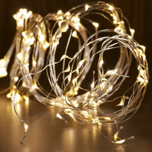 HOME LED-s izzósor-csokor, mikroszálas, 6 ágú, 1,9m, 120 LED IP44, 230V ML 120/WW