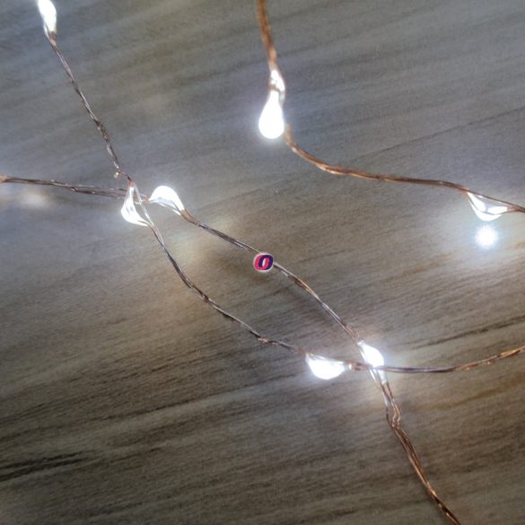 Kültéri Micro LED fényfüzér 16 m 160 LED hidegfehér 220V IP44