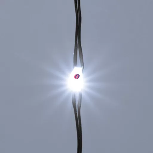 Hidegfehér Micro LED-es csokor fényfüzér köteg 250LED 2,4m, kültéri IP44