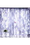 Micro LED-es fényfüggöny hidegfehér 200 LED 3x2m távirányítóval