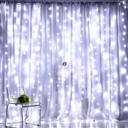   Micro LED-es fényfüggöny hidegfehér 200 LED 3x2m távirányítóval