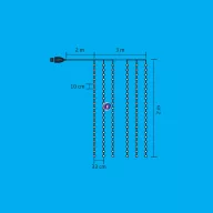   Micro LED-es fényfüggöny melegfehér 200 LED 3x2m távirányítóval