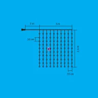   Smart fényfüggöny, beltéri 3 x 2,4m 16 szín APP+ távirányító