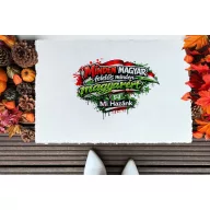 Mi hazánk szlogen - mintás szőnyeg 60X40 cm törtfehér