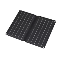   Hordozható napelemes USB töltő, összecsukható, 10 W, 2× USB-A, LED töltésjelző, karabinerekkel