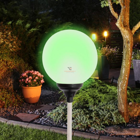 Home Napelemes üveggömb dekoráció színváltó LED világítással MX 625