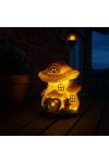 Szolár gombaház figura LED világítással 18 cm, melegfehér Home MX648