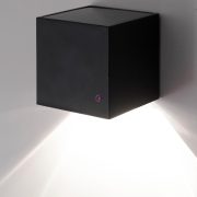   Napelemes fali lámpa, 1 db melegfehér SMD LED, cserélhető akkumulátor
