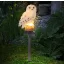 Szolár Bagoly lámpa leszúrható 35 cm, melegfehér LED