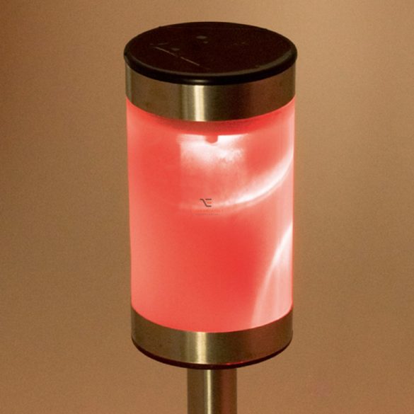 Home Solar lámpa fém, fehér és színváltós LED, színes dobozban MX 819/1