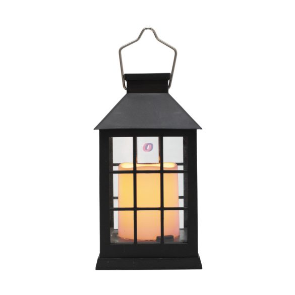 Napelemes lámpás 12db melegfehér LED, valósághű lángeffekt, akkumulátor Home MXLTN1