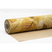   Csomagolópapír vízálló levél mintás papír 750mmx25m sárga
