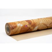   Csomagolópapír vízálló levél mintás papír 750mmx25m narancs
