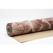   Csomagolópapír vízálló levél mintás papír 750mmx25m bordó