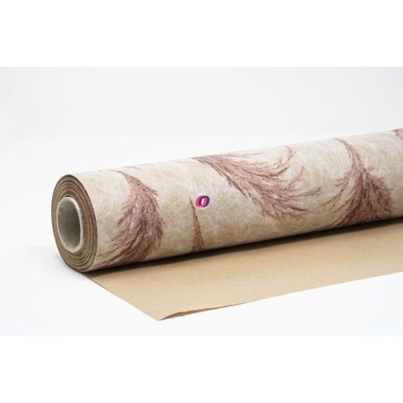 Csomagolópapír vízálló pampa mintás papír 750mmx25m bézs,rózsaszín