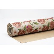   Csomagolópapír vízálló hortenzia mintás papír 750mmx25m rózsaszín