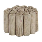 Rönk jellegű fa ágyásszegély félrönk 5x20 cm x 1,5 m