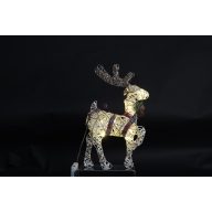 Luxury világító Rénszarvas figura 30x14x40 cm színes