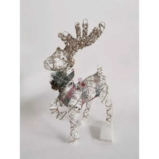 Luxury világító Rénszarvas figura 30x14x40 cm színes