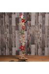 Luxury Karácsonyi fa tábla mikulásos Christmas felirattal 49 cm bejárati ajtó mellé